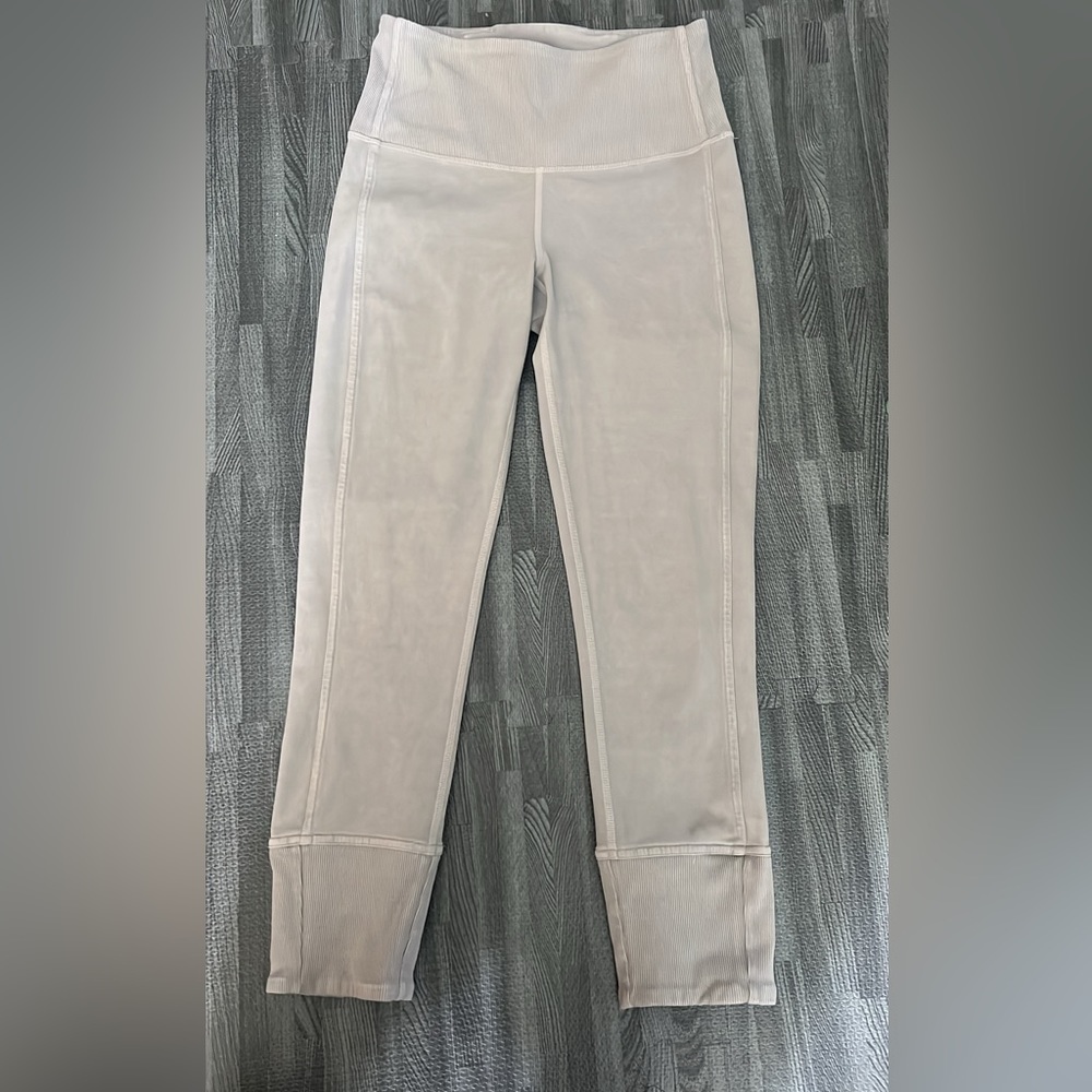 Lululemon leggings size 4 (Tan/grey)